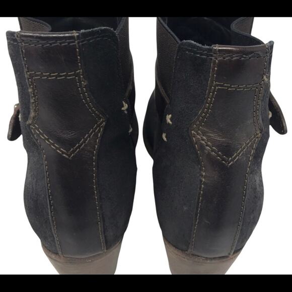 rag & bone Durham Chelsea Ankle Booties-Italian Waxed Suede-Size 37.5-US 7 1/2 - Picture 6 of 15